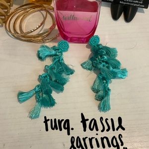 Turquoise earrings never worn